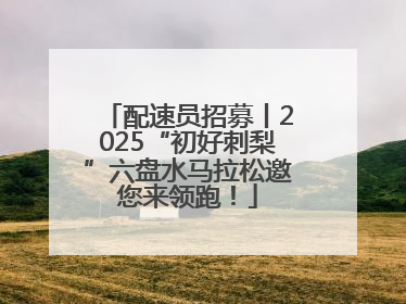 配速员招募丨2025“初好刺梨”六盘水马拉松邀您来领跑！