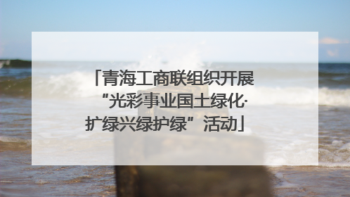 青海工商联组织开展“光彩事业国土绿化·扩绿兴绿护绿”活动