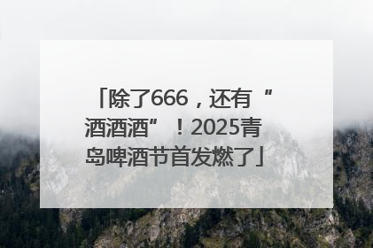 除了666，还有“酒酒酒”！2025青岛啤酒节首发燃了