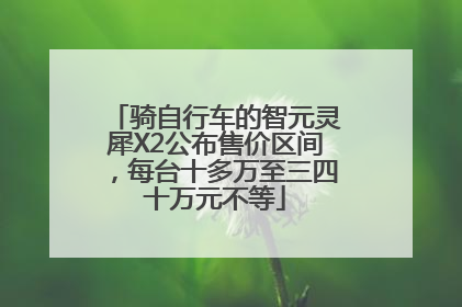 骑自行车的智元灵犀X2公布售价区间，每台十多万至三四十万元不等