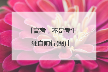 高考，不是考生独自前行(图)