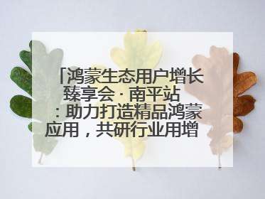 鸿蒙生态用户增长臻享会 · 南平站：助力打造精品鸿蒙应用，共研行业用增解决方案