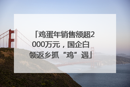 鸡蛋年销售额超2000万元，国企白领返乡抓“鸡”遇