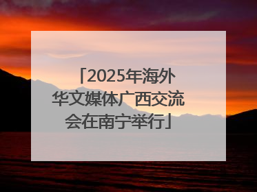 2025年海外华文媒体广西交流会在南宁举行