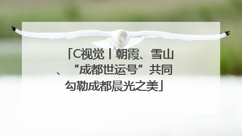 C视觉丨朝霞、雪山、“成都世运号”共同勾勒成都晨光之美