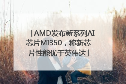 AMD发布新系列AI芯片MI350，称新芯片性能优于英伟达