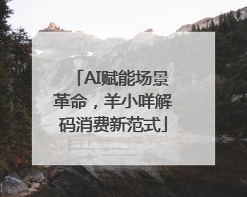 AI赋能场景革命，羊小咩解码消费新范式