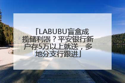 LABUBU盲盒成揽储利器？平安银行新户存5万以上就送，多地分支行跟进